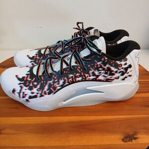 Nike Men's Athletic Shoes White Black Blue Red Accent